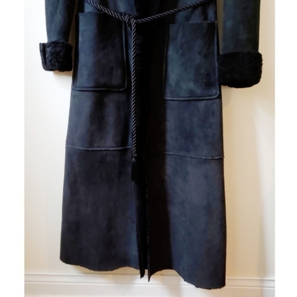 ➡️ SOLD Ralph Lauren Long Leather Coat - Picture 4 of 8